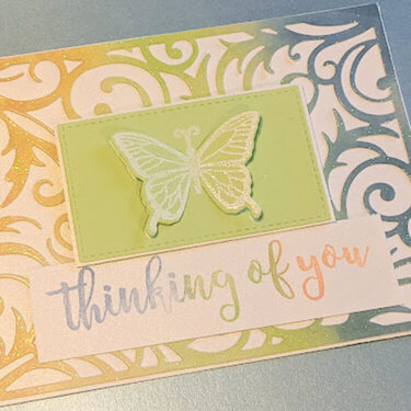 Thinking of You butterfly card