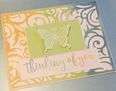 Thinking of You butterfly card
