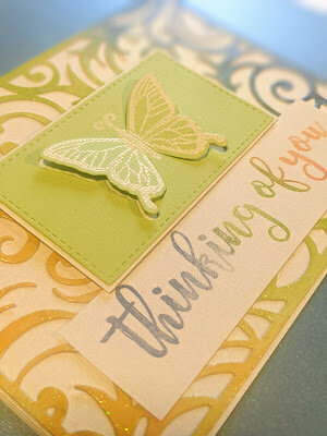 Thinking of You butterfly card