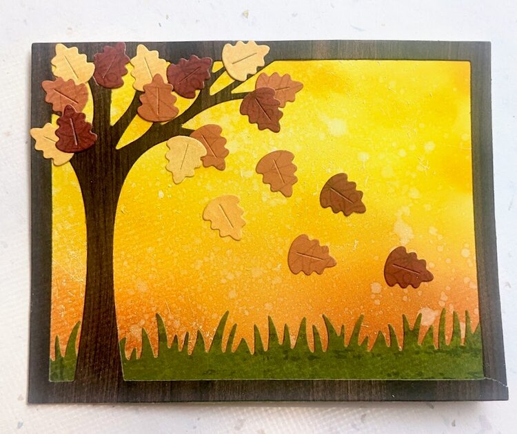Falling Leaves card