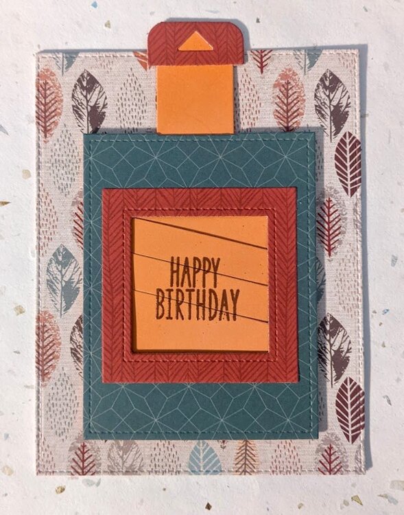 Fall Happy Birthday card