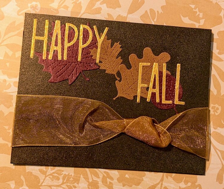 Happy Fall card