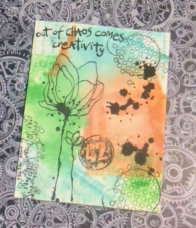 out of chaos comes creativity card