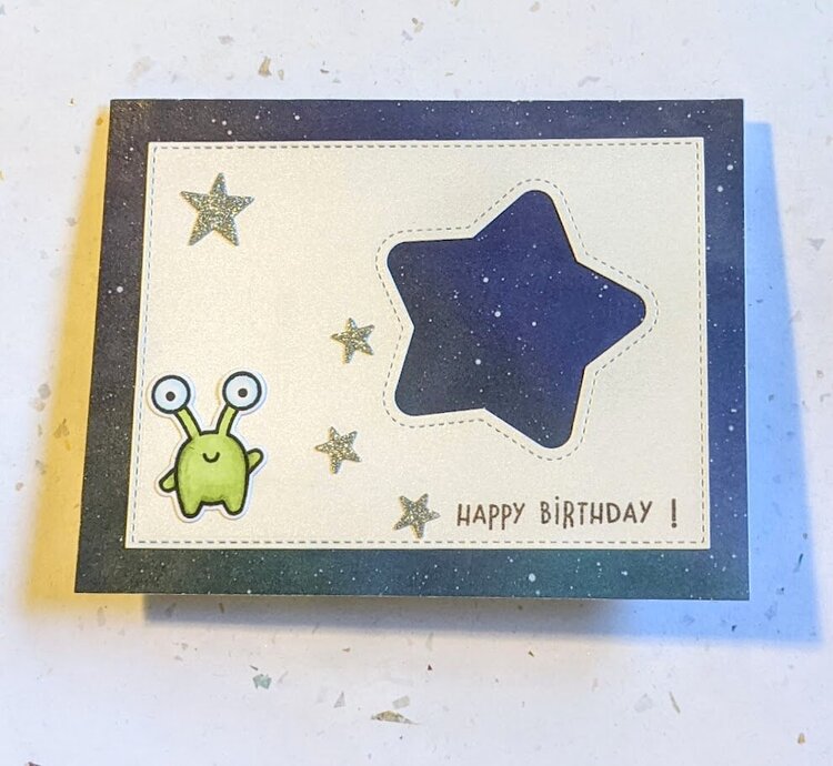 Out of this World birthday card