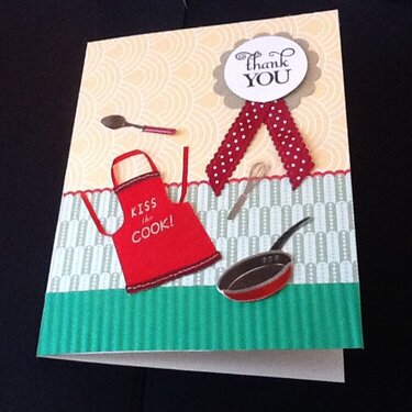 Thank you card for BBQ Chef