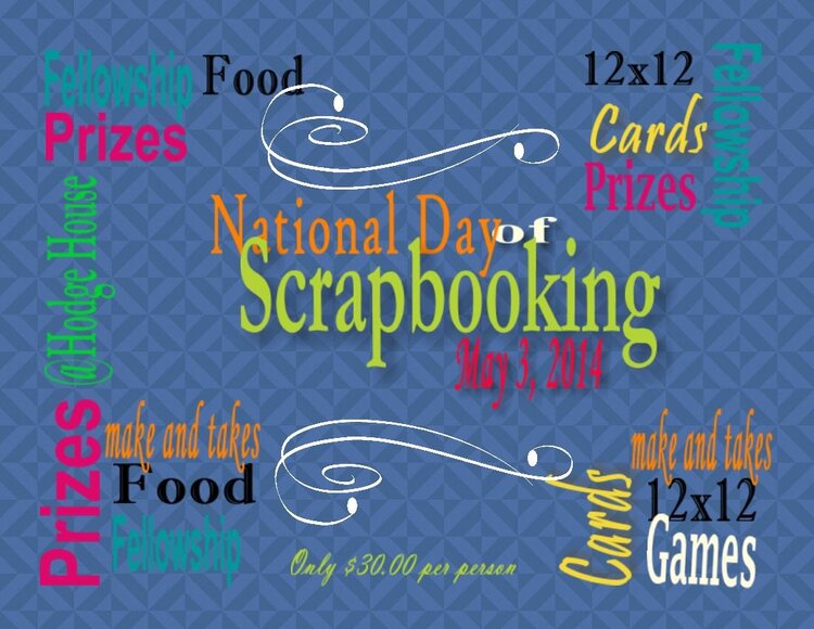National Day of Scrapbooking 2014