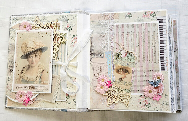 French Blue Prima&#039;s Paper Collection Mini Photo Album