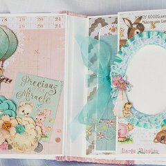 Prima Heaven Sent Baby Mini Scrapbook Photo Album