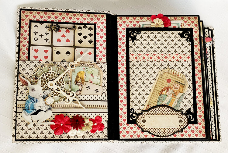 Alice In Wonderland Scrapbook Mini Album