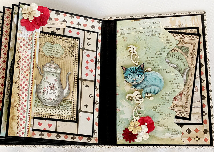 Alice In Wonderland Scrapbook Mini Album