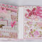 Little Girl Princess Shabby Scrapbook Mini Photo Album Terry