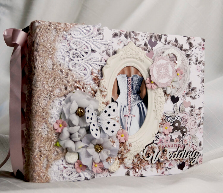 Prima Rose Quartz Wedding Mini Album Reneabouquets Design Team Project