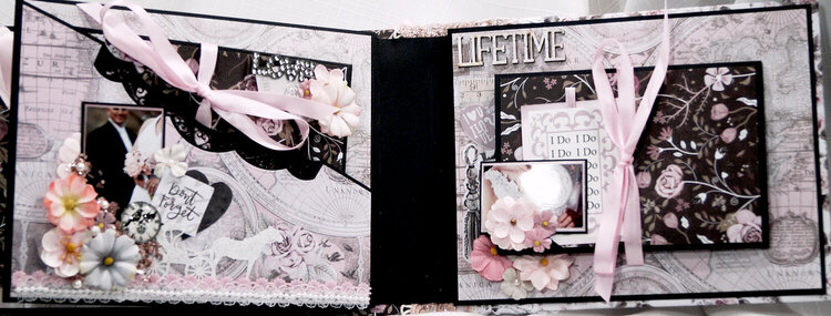 Prima Rose Quartz Wedding Mini Album Reneabouquets Design Team Project