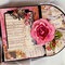Page 2 pop up rose - Prima Rossibelle Scrapbook Mini Photo Album Reneabouquets Design Team Project