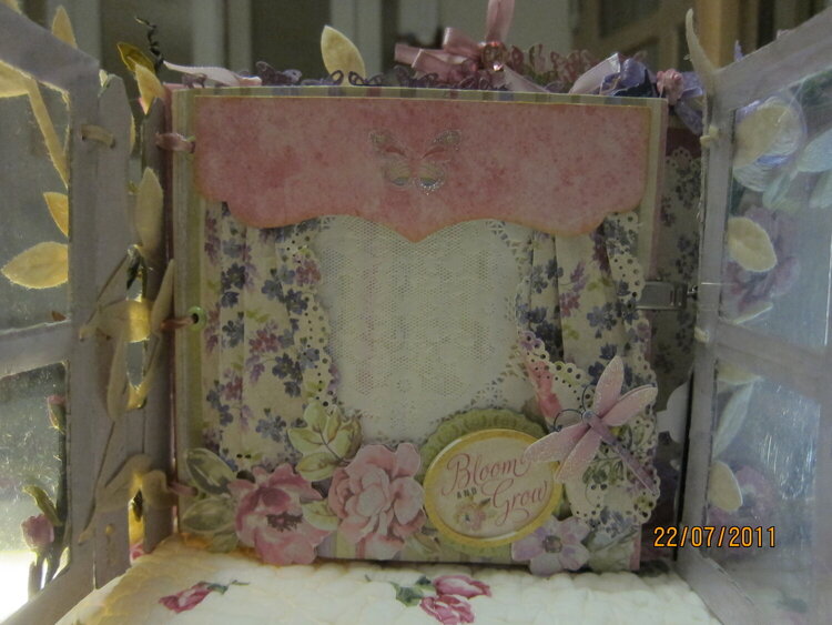 Watercolor Bouquet paper bag album #1