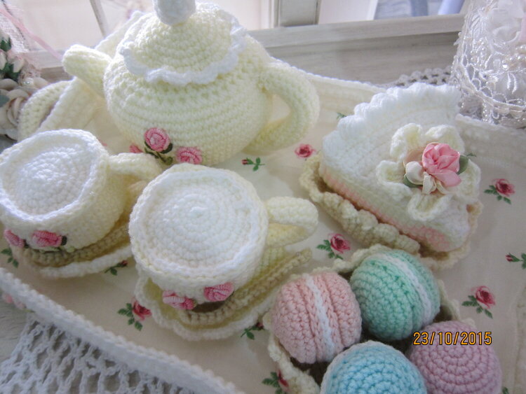 Crochet Tea party set created by Msgardengrove1