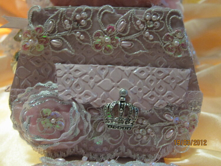 My 2nd Couch &amp; Purse Mini in Pink and Silver colors