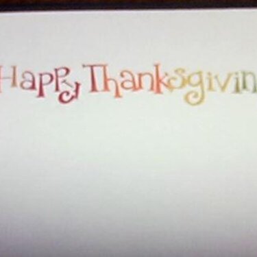 inside of Thanksgiving cards