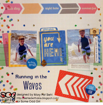 Running in the Waves **SOME ODD GIRL STAMPS**