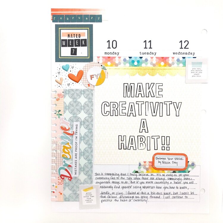 2020 Creativity Journal: Week 7