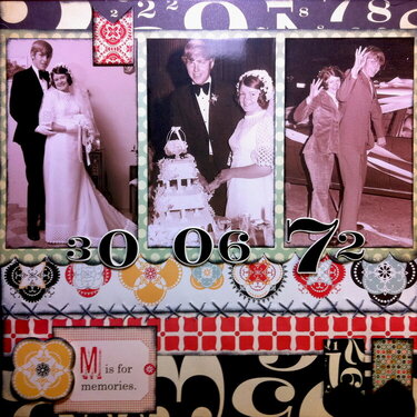 Mum &amp; Dad&#039;s Wedding - Cosmo Cricket Circa1934