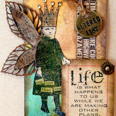 Life - Tim Holtz Inspired Tag