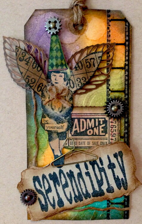Serendipity - Tim Holtz Inspired Tag