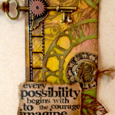 Every Possibility - Tim Holtz Inspired Tag