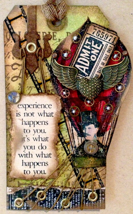 Experience - Tim Holtz Inspired Tag