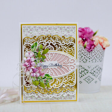 Vibrant card with Flowers 