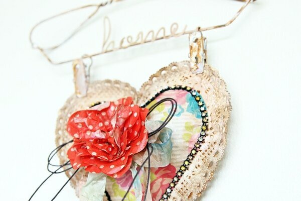 ~vintage heart hanger~