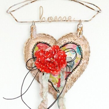 ~vintage heart hanger~