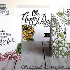 One layer cards for mailing using multi-layered stamping