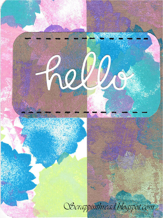 Distress Oxide Background With Altenew Stamps