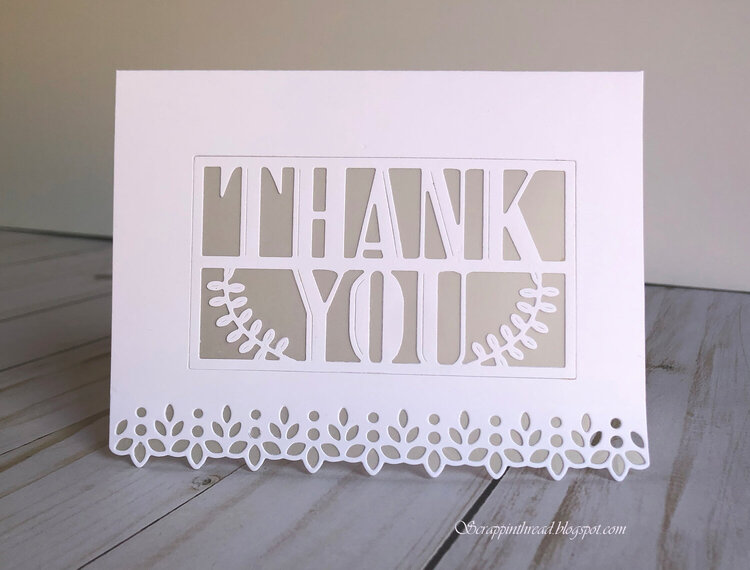 White and Vellum Card