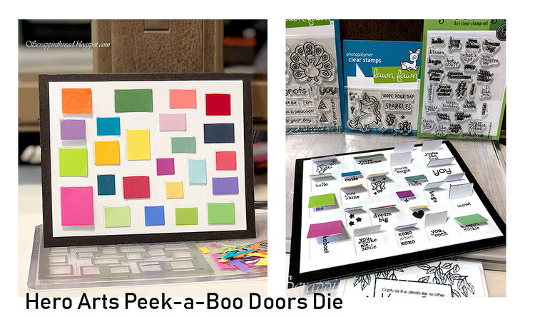 Color Blocked Peek A Boo Doors
