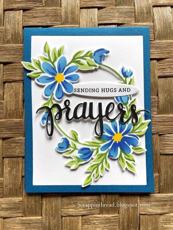 Hugs and Prayers Daisy Wreath