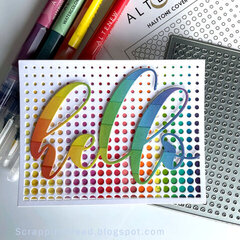 Watercolor Rainbow Washi Hello