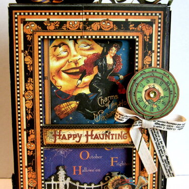 Happy Haunting Altered Kraftboard Box & Mini Album