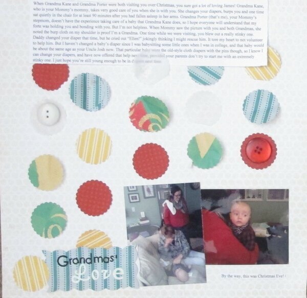Christmas card and layout