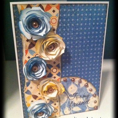 Dreamin Friend Card with 3D Flowers