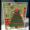 Layered Christmas Tree Card using Art Philosophy Cricut Cartridge