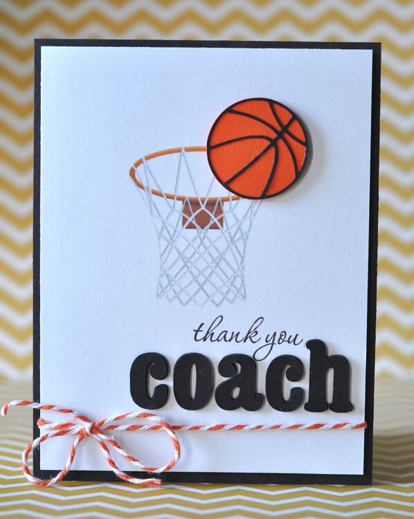 Thank you Basketball coach