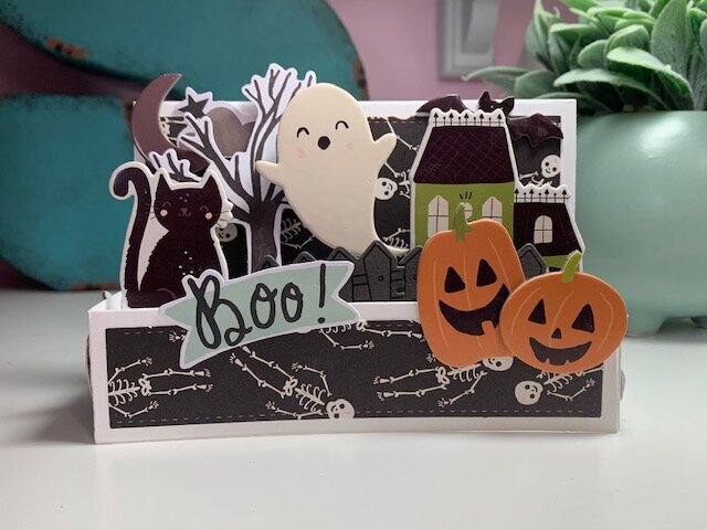 Spooky Nights Mini Slimline Box Card