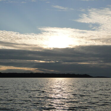 Sunset over Johnstone Straight