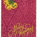 Anna Griffin Scandinavian emboss folder, Silhouette jingle bells, Merry Christmas die