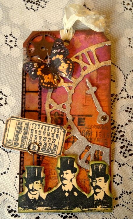 What day is it - Tim Holtz Inspired Tag