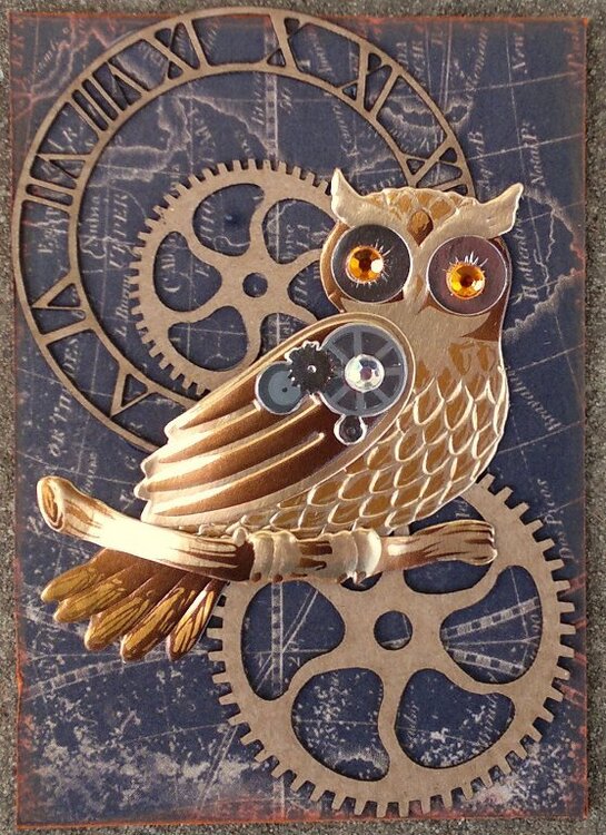 Steampunk Owl - Scraps of Darkness