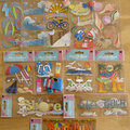 3D Beach stickers