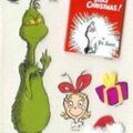 3D Dr Suess' The Grinch Who Stole Christmas stickers